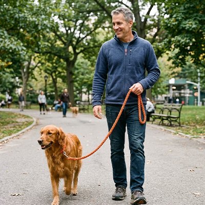 Laisse pour Chien en corde épaisse tressée assurant une résistance maximale aux tractions
