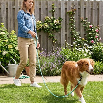 Laisse pour Chien facile à nettoyer d'un simple coup d'éponge