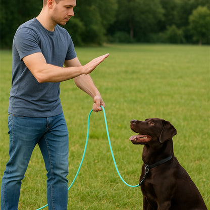 laisse pour chien longue idéale pour l'entrainement du chien