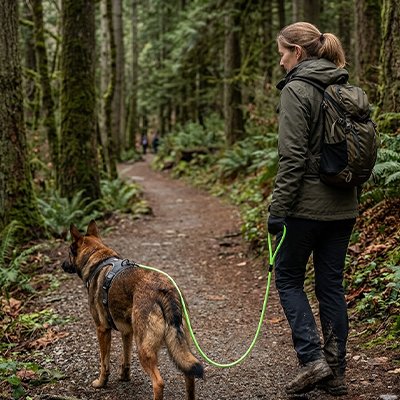 Laisse pour Chien qui facilite le repérage en extérieur pour plus de sécurité