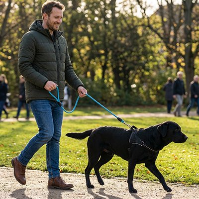 Longe pour Chien confortable aux mains
