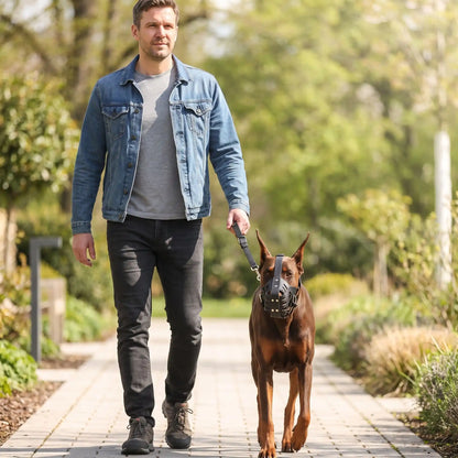 Muselière cuir pour chien | Sereniq
