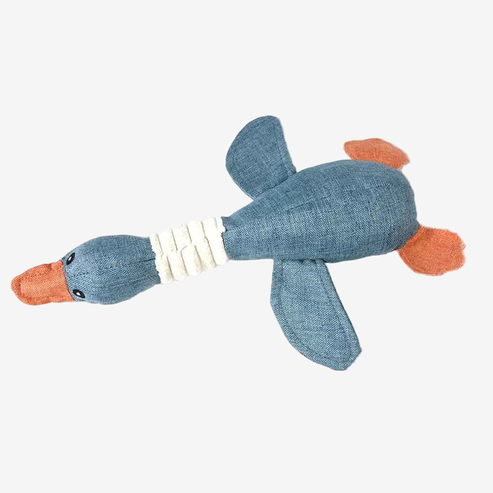 Peluche Canard Chien | Lin Naturel Résistant - Excursion Chien