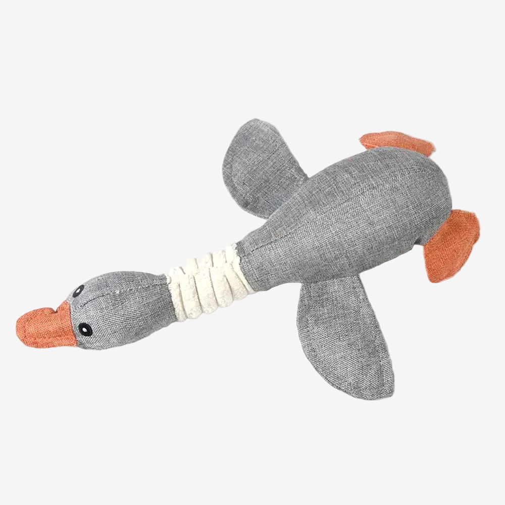 Peluche Canard Chien | Lin Naturel Résistant - Excursion Chien