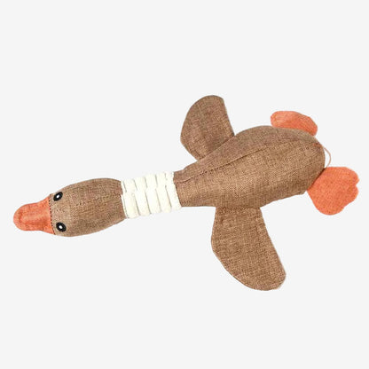 Peluche Canard Chien | Lin Naturel Résistant - Excursion Chien