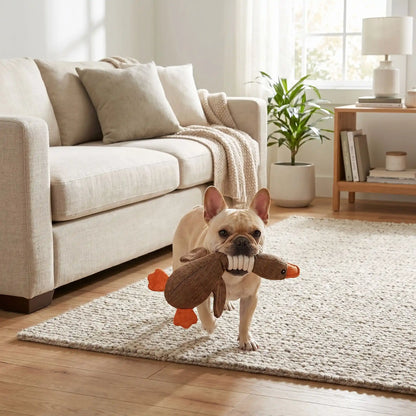 Peluche Canard Chien | Lin Naturel Résistant - Excursion Chien