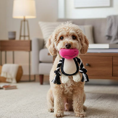 peluche chien amusante