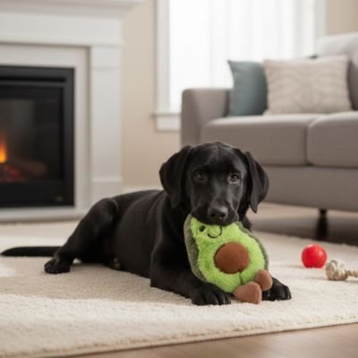 Peluche Chien en texture douce en peluche qui encourage la manipulation et le câlin