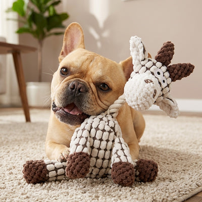  peluche chien interactif qui résiste aux mâchoires 