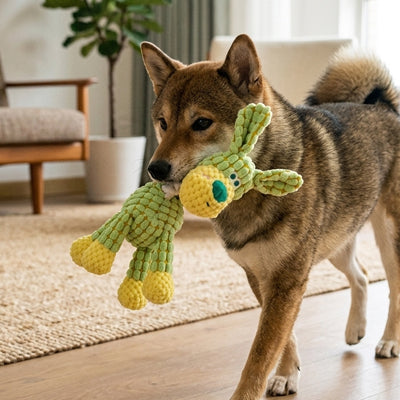 peluche chien interactif résistante qui stimule, amuse et apaise votre animal