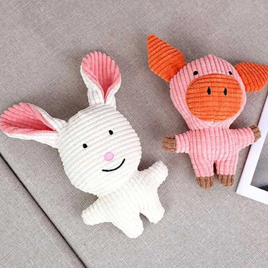 peluche  chien en forme de lapin