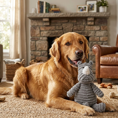 peluches pour chien conçues pour résister aux jeux intenses