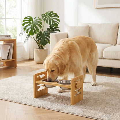 porte gamelle pour chien confortable à hauteur idéale