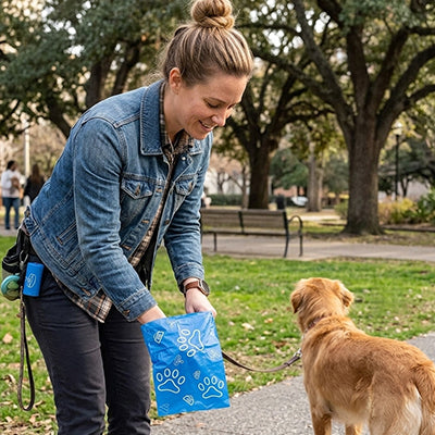 sac a crotte chien de qualité qui facilite l'identification et ajoute un aspect ludique au produit