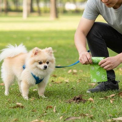sacs a crotte pour chien biodegradable qui respecte l'environnement