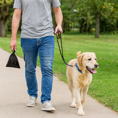 sacs à crottes pour chiens respectueux des espaces publics