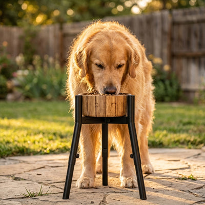 support gamelle pour chien avec hauteur réglable