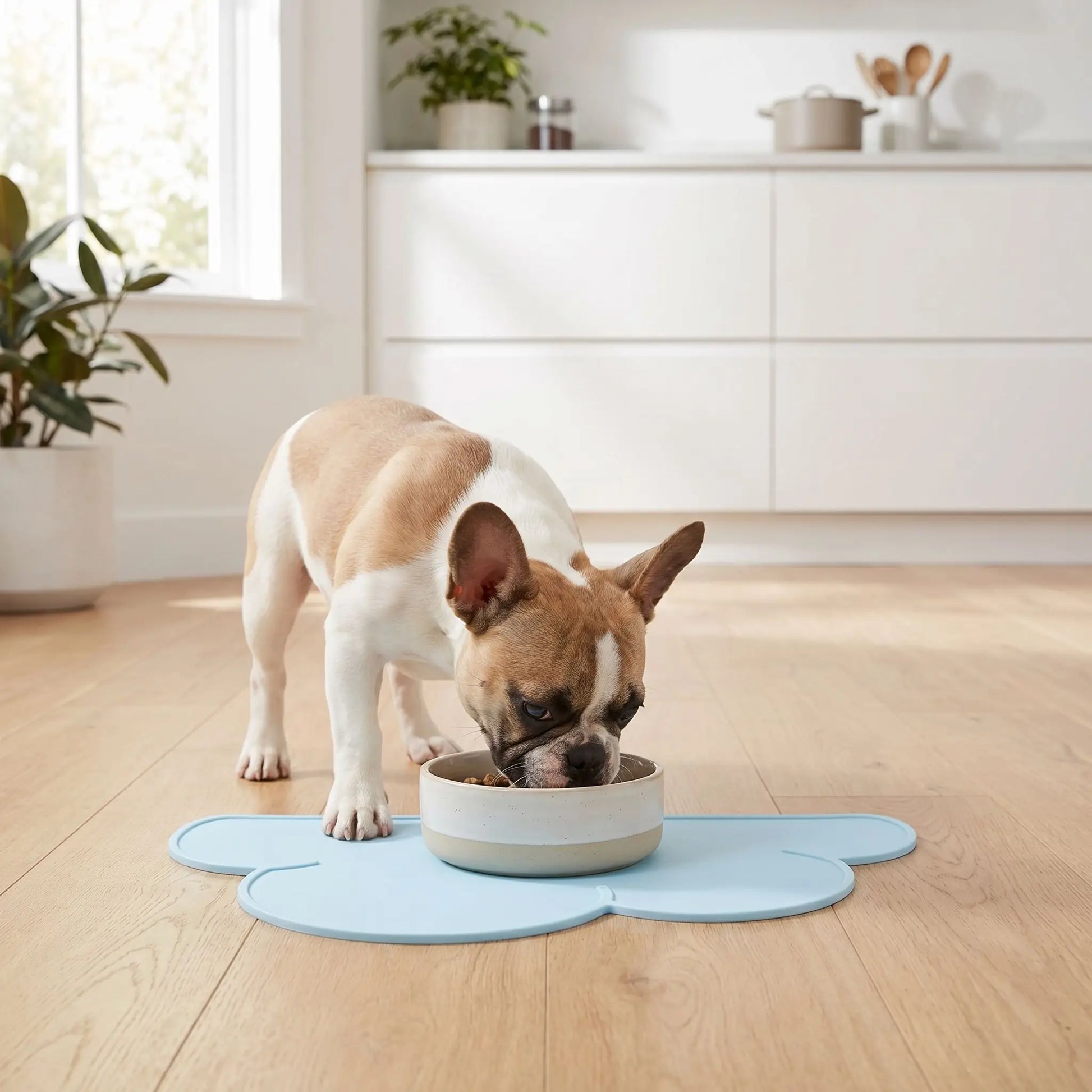 tapis antidérapant gamelle chien facile à nettoyer