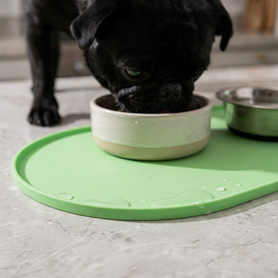 tapis de gamelle chien qui s'intègre harmonieusement chez vous