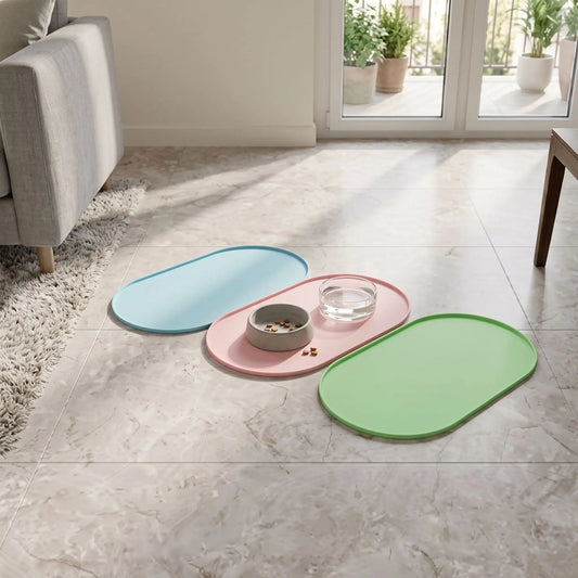 Tapis de Gamelle Chien | Silicone Imperméable - Excursion Chien