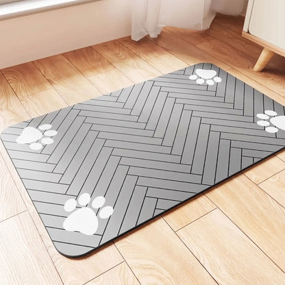 Tapis Gamelle Chien | Antidérapant Absorbant