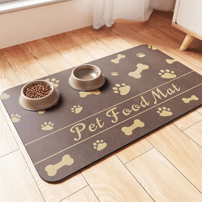 Tapis Gamelle Absorbant Antidérapant | CleanPaws