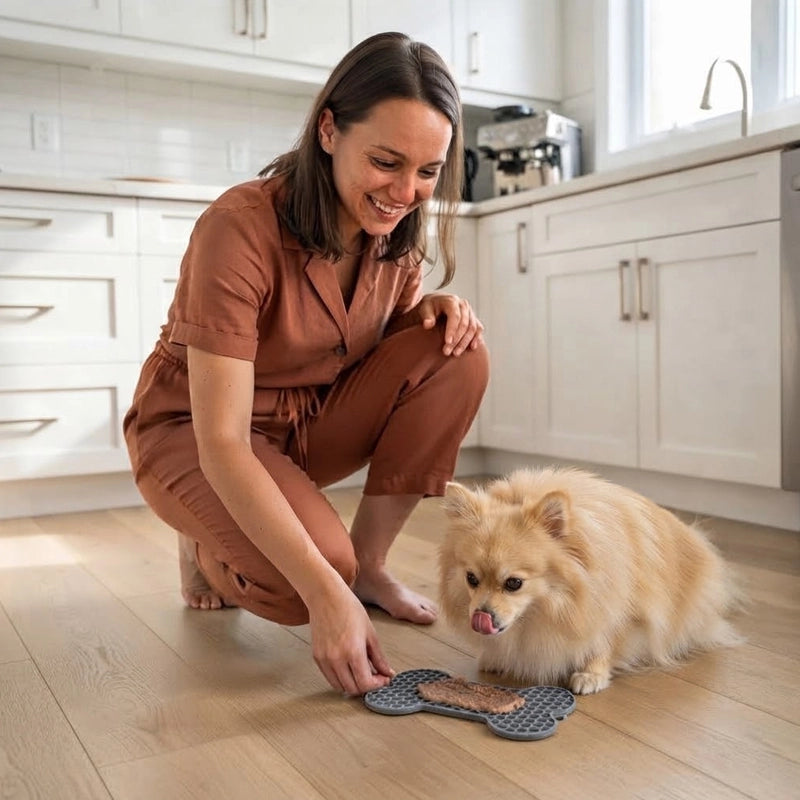 Tapis léchage action | CalmLick™️