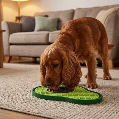 tapis de lechage chien qui stimule et apaise